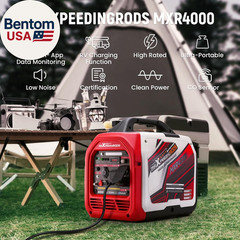 4000 Watt Inverter Generator Portable, Bluetooth® App Remote Data Monitor, RV Re