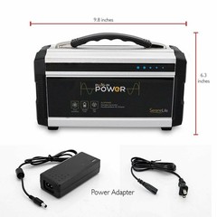 Serenelife Rechargeable Battery Portable Power Generator – 222-Watt Solar Panel