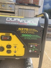 Champion 100297 Dual Fuel Portable Generator 4375W manual Start Yellow
