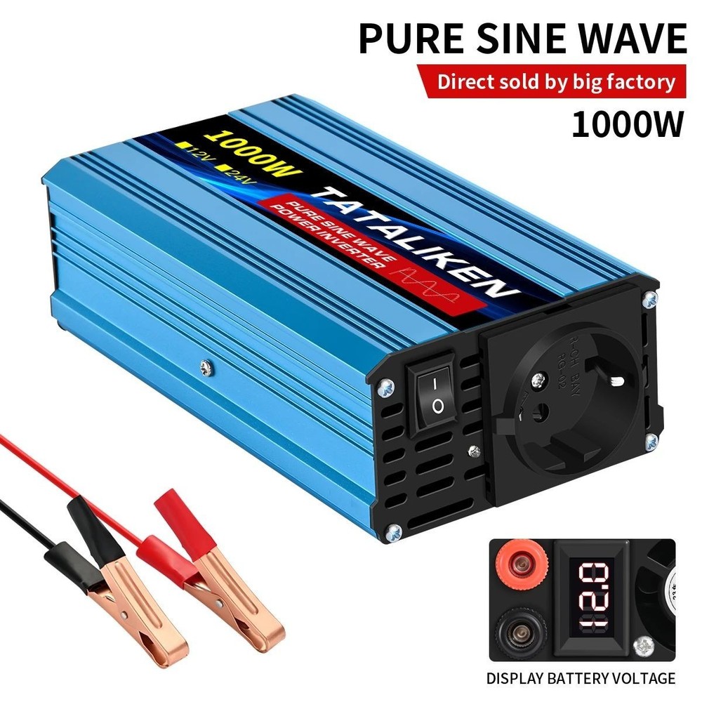 Pure Sine Wave Inverter 12V AC Converter Voltage Transfer