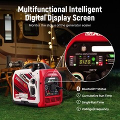 4KW Portable LPG/Gas Generator Inverter Quiet Bluetooth E-Start For RV Travel