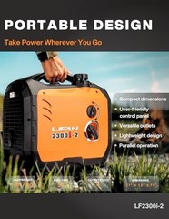 2300W Gasoline Inverter Generator – Portable, Quiet & Fuel-Efficient LF2300i-2