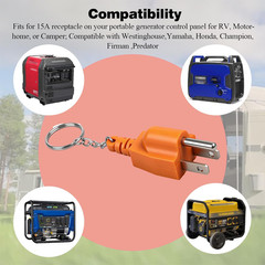 Portable Generator Grounding Plug – Neutral Ground Bonding Plug Adapter (NEMA…