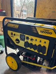 Champion 12,000 watt electric start portable generator