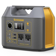 EnginStar Portable Power Station,300W Solar Generator, 110V 300W, Yellow
