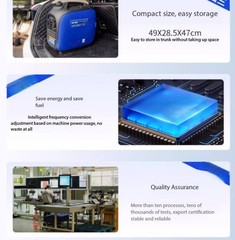 220V Small Quiet Inverter Gas Generator for Home Use and Outdoor Camping