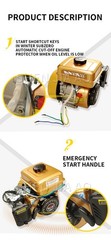 12v-24V 6KW Parking Air Conditioning Gasoline Generator diesel fuel Truck