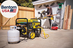12,500-Watt Electric Start Tri Fuel Home Backup Portable Generator with CO Shiel
