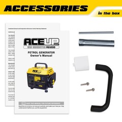 Aceup Energy 1200W Ultralight Portable Gas Generator, EPA & CARB Compliant