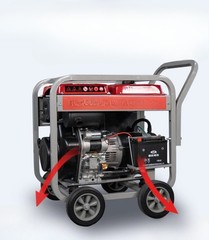 Three-Phase Portable Dual-Voltage Generator for Home and Construction Projects