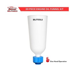 BILITOOLS 20-Piece Oil Funnel Kit for Engine Oil Change, 2.2 QT Aut… Fast Ship