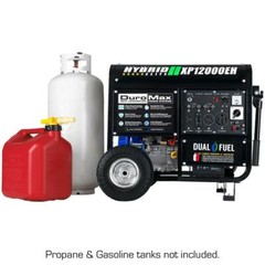 DuroMax 12,000-W Portable Hybrid Dual Fuel Gas Powered Electric Start Generator