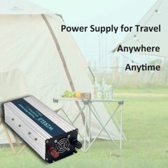 Pure Sine Wave Inverter 24V to 120V Power Converter 800Watt Truck Camp Car Home