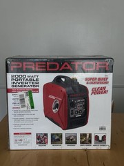 Predator 2000W Inverter Generator 1600W Rated Quiet 65 dB 1.05 gal