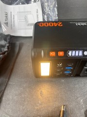 Takki 88Wh Portable Power Station, Solar Generator, AC/DC/USB, LED Flashlight