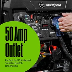 Westinghouse 12,500-W EFI Portable Dual Fuel Home Backup Generator, Remote Start