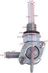 Anxingo 2 Pack Fuel Shut Off Valve Switch Fuel Pump Valve for Generator Fuel Tan