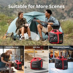 2500W Lightweight Portable Inverter Generator with CO Sensor for Home & RV