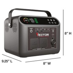 VECTOR VECLIPS4 500 Watt Portable Power Station with 444 WH Li-On Battery