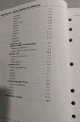 HONDA TROUBLESHOOTING MANUAL GENERATORS 2003 PREOWNED VERY GOOD CONDITION