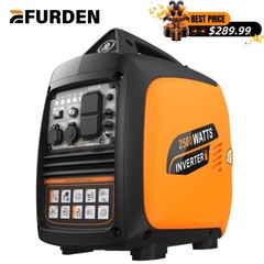 Efurden Portable Inverter Generator 2500-Watt Gas Powered Quite EPA Compliant