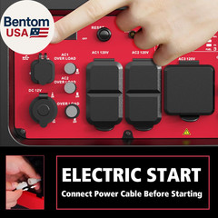 5000-Watt Portable Inverter Generator with Electric Start, CO Protect, Super Qui
