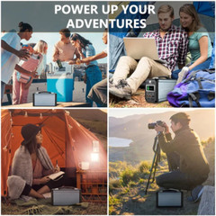 Solar Rechargeable Portable Power Station Battery