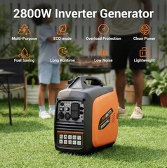 Oxseryn 2800W Portable Inverter Generator Gas Powered For Outdoor Camping RV