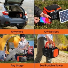 Portable Power Station 600W- 660Wh Lithium Battery Station, 110V/600W Pure Sine
