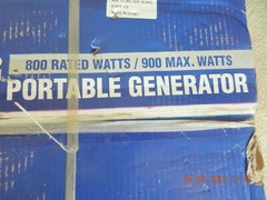 GENERATOR-CHICAGO ELECTRIC Portable Generator 2HP 800/900W 5 Hour Run Time- NEW