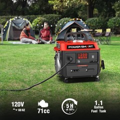 1200W Portable Generator Small Generator Camping Tailgating Gas Powered