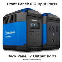 Westinghouse Open Box Power Station 1500/3000-Watt Lithium-Ion Solar Panel Ready