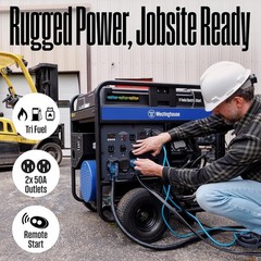 Westinghouse 28,000-W Portable Tri Fuel Gas Generator w/ Remote Start, CO Sensor