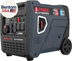 7600W Dual Fuel Quiet Portable Inverter Generator, Electric Start RV Ready, EPA