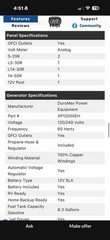 DuroMax XP12000EH Gas or Propane Dual Fuel Electric Start Portable Generator