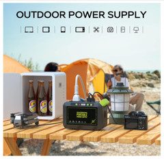 MARBERO Portable Power Station – 88Wh Solar Generator, 120W Peak, Fast Charging