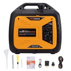 Portable Power Generator 5000W Peak Gas Engine Digital Display USB Ports