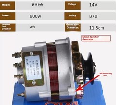 Pure Copper Engine for Agricultural Vehicle DC Silicon Rectifier Generator