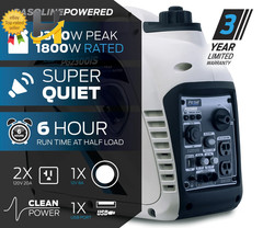 2300-Watt Super Quiet Gasoline Powered Inverter Generator with USB