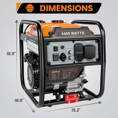 4000 Watt Generators Portable Gas Generator Inverter Quiet for Home and Camping