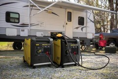 Champion 4,500-W Portable RV Ready Dual Fuel Gas Inverter Generator w/ CO Sensor