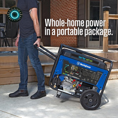 13500 Peak Watt Dual Fuel Home Backup Portable Generator Remote Electric Start