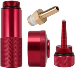 Red Generator Aluminum Extended Run Gas Cap w/ Brass Funnel For Honda EU2200i⏳