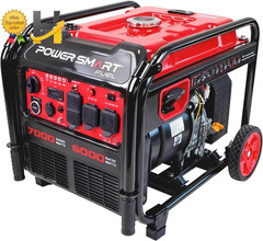 7000-Watt Open Frame Inverter Generator 120V/240V Dual Voltage Clean Power