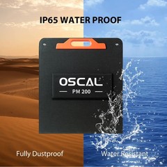 OSCAL PowerMax 3600SE Power Station 3600Wh + 200W Solar Panel LiFePO4 Generator
