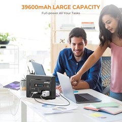 Portable Power Station 200W, 146Wh Portable Solar Generator Black (200W)
