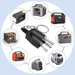 Generator Grounding Plug with Keychain – Portable Neutral Ground Bonding Adapter