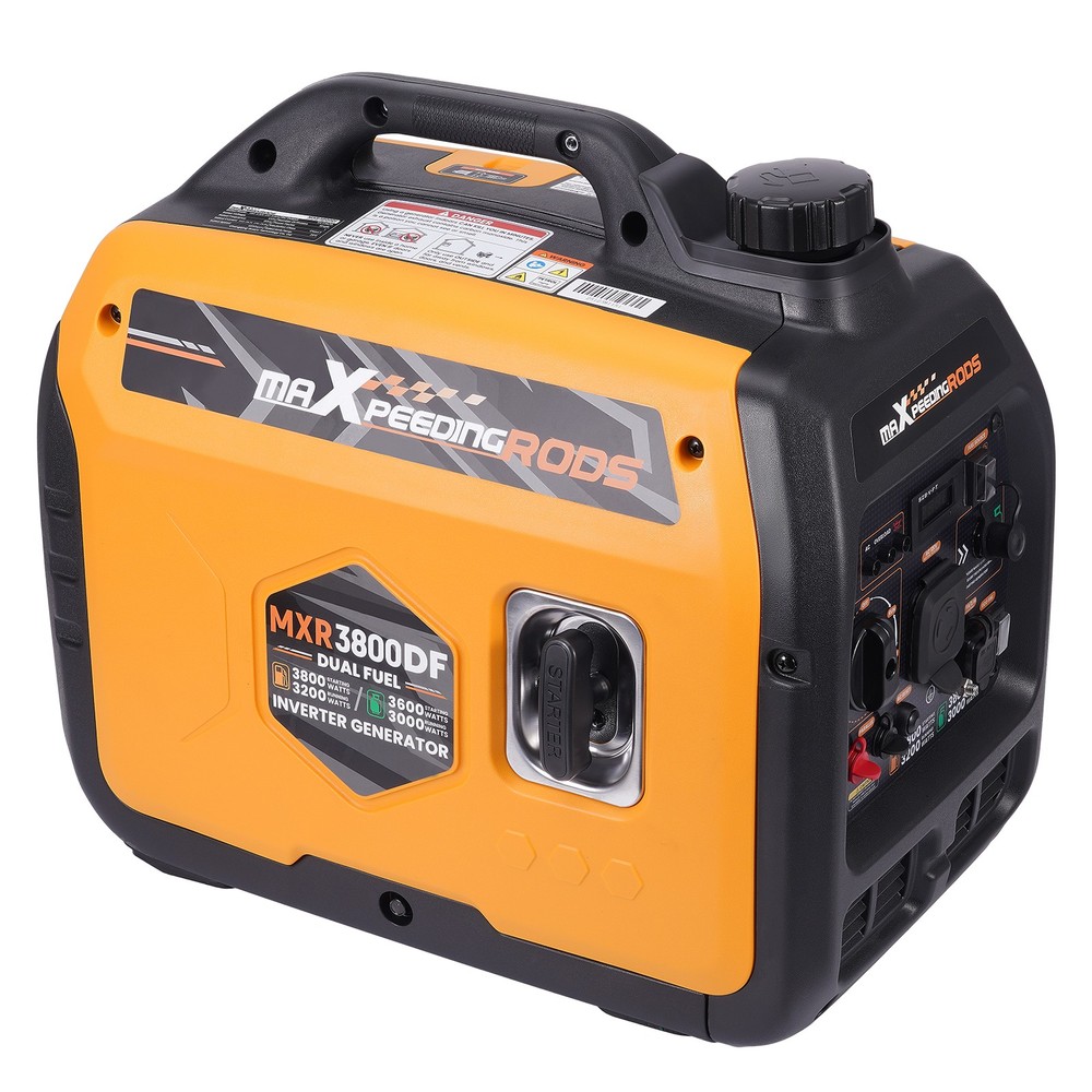 Dual Fuel Inverter Generator 3200W Gas 6h Runtime for Garden Gatherings