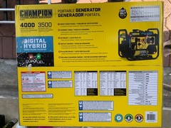 NEW Champion 4000W Dual Fuel Inverter Generator + Wheel Kit Model