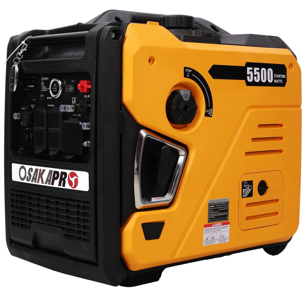 5.5KW Super Quiet Inverter Generator – Dual Fuel, Remote Start, Wheels, EPA